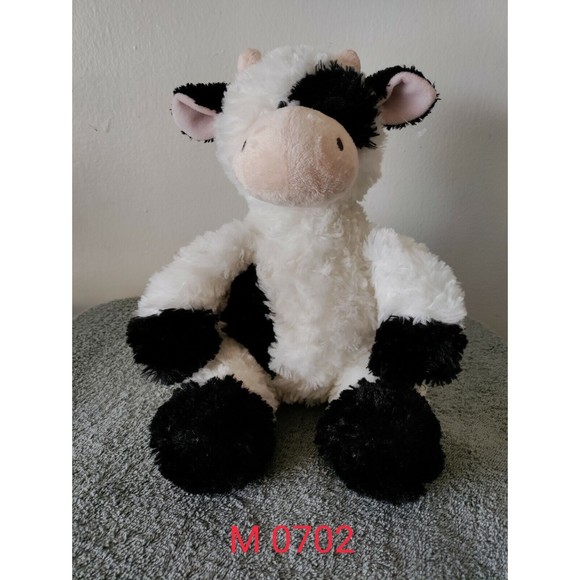 Aurora World Tubbie Wubbie Plush Cow 12" Stuffed Animal Farm Zoo Black White Toy - Picture 1 of 4